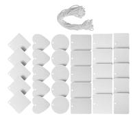 NUOBESTY DIY Hojas de Fieltro para Sublimación, Ambientador Coche 30 Piezas 6 Formas, Recambios de Aromaterapia para Automóvil, Accesorio para Difusor de Aromas y Decoración Interior