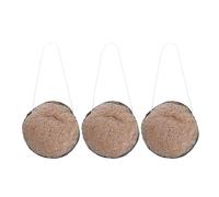 NUOBESTY Esponja Doble Cara de Carbón de Bambú para Limpieza Profunda y Desmaquillante, 3 Piezas, Adecuado para Ducha y Baño