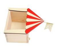 NUOBESTY Estante de Pared de Madera Color para Habitación Infantil, Caja Organizadora Pequeña Roja, Adorno Decorativo Casa Temática, Estante Decorativo para Escritorio y Color