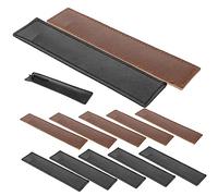 NUOBESTY Estuche De Cuero para Bolígrafos 12 Piezas, Funda Porta Bolígrafos para Cinturón, Compacto y Ligero, Adecuado para Uso Diario Oficina y Universidad, Colores Negro y Marrón