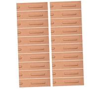 NUOBESTY Estuche de Papel para Bolígrafos 30 Piezas Tamaño Pequeño Caja Plegable de Pasta Kraft Ventana para Organización de Oficina y Material Escolar