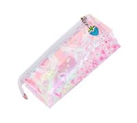 NUOBESTY Estuche para Bolígrafos Sakura Glow Lentejuelas Portalápices de Color Rosa Bolsa de Papelería para Estudiantes para Escuela