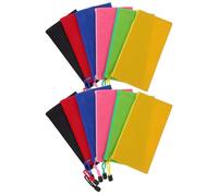 NUOBESTY Estuche para Lápices Cremallera para Estudiantes, Bolsa Papelería Escolar Compacta A6, Tejido Oxford y Resistente, Diseño Deportivo Textura de Fútbol, Portátil para Viajes y Uso