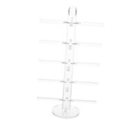 NUOBESTY Expositor de Gafas Acrílico Transparente 5 Niveles para 5 Pares Varillas de 25 MM Soporte Desmontable Práctico para Gafas de Sol y Lectura Adecuado para Tienda y Exhibición