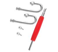 NUOBESTY Extensor de Válvula de Cobre para Neumáticos Juego de 1 Pieza Boquilla Acodada para Inflado Fácil Bicicletas Motocicletas y Coches Accesorio Compatible para Inflado Espacios