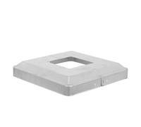 NUOBESTY Faldón de tapa de poste cuadrado de hierro con cubierta protectora para barandillas de escaleras y cercas, y montaje sencillo para uso en columnas de porche