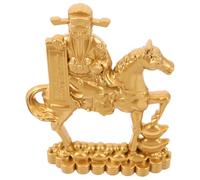 NUOBESTY Figura de Caballo de Metal Dorado Año Lunar Escultura Feng Shui de Caballo Suerte para Decoración Hogar Oficina y Regalos de Año