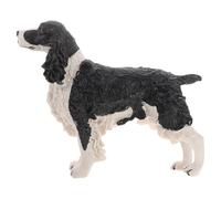 NUOBESTY Figura de Perro Spaniel de Resina Realista Estatua Pequeña de 152g Adorno Decorativo para Escritorio y Jardín Figura Coleccionable Amantes de Mascotas