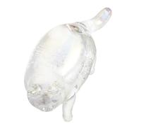 NUOBESTY Figura Decorativa Encantador y Coleccionable de Cristal de Gato Gordo Adorno Doméstico para Sala y Escritorio para Hogar