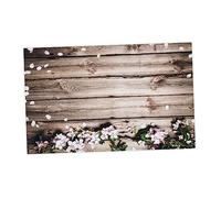 NUOBESTY Fotográfico con Diseño de Flores y Madera para Estudio para Decoración y Sesiones de Fotos