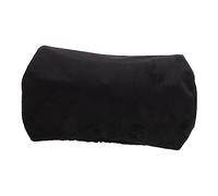 NUOBESTY Funda para Almohada Cilíndrica de Cuello para Coche Cubierta de Cojín de Terciopelo Cristal Protectora y Suave para Almohada Cervical Negra