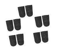 NUOBESTY Fundas para Dedos para Juegos De Teléfono para Móviles Pantalla Táctil, Transpirables, De Cobre Ultrafino De 18 Hilos, Tamaño Único, Negras, 10 Unidades, Portátiles para Gamers Móviles