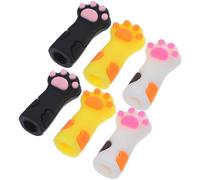 NUOBESTY Fundas Protectoras de Silicona para Tijeras y Pinzas de Cutículas Forma de Pata de Gato Pack de 6 Unidades Multicolor para Manicura y Pedicura Segura y Cómoda