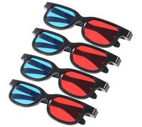 NUOBESTY Gafas 3D y Azules para Películas Plástico Compatibles Televisión y Proyector y Resistentes para Hombres y Mujeres