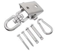 NUOBESTY Gancho de Acero Inoxidable para Colgar Columpios, Kit de Fijación Placa de Soporte y Tornillos de Expansión, Gancho de Suspensión Resistente para Hamacas y Equipos de Fitness,