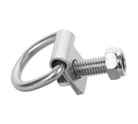 NUOBESTY Gancho de Remolque para Coche, Anclaje de Carga Galvanizado | Anilla en D de Alta Resistencia, Uso en Caja y Mercancía, Sencilla, Color Plata