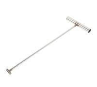 NUOBESTY Gancho para Tapa de Alcantarilla de Acero Inoxidable Herramienta de Elevación de 43 CM X 8 MM Gancho T para Puerta Enrollable y Apertura de Arqueta Uso Profesional y Exterior