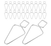 NUOBESTY Ganchos para Techo Suspendido 30 Unidades Acero Presión Automática para Colgar Decoraciones y Letreros en Oficinas y Hogares