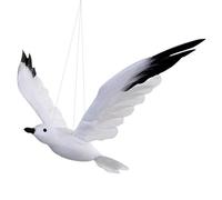 NUOBESTY Gaviota Voladora Artificial Colgante Pájaro Espuma Pájaro Estatua Ornamento para Playa Boda Fiesta Suministros