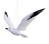 NUOBESTY Gaviota Voladora Artificial Colgante Pájaro Espuma Pájaro Estatua Ornamento para Playa Boda Fiesta Suministros