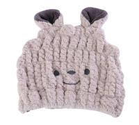 NUOBESTY Gorro para Secar el Cabello de Ñiño y Absorbente y Rápido Secado Tamaño Pequeño Color Sonrisa Café Leche Gorro de Toalla para Shower y Baño Práctico y para Uso