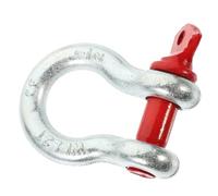 NUOBESTY Grillete de Anclaje Galvanizado 1/2 de Acero Alta Resistencia 2 Toneladas Pasador Roscado para Elevación Industrial y Trabajo Pesado Todoterreno