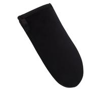 NUOBESTY Guante Bronceador Diseño Estilizado y Versátil de Franela Negro para Aplicación Delicada de Loción Corporal Autobronceadora Bronceado Uniforme sin Exposición al Sol