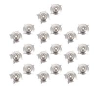 NUOBESTY Hebilla Electrostática de Metal Garra de Estrella de Acero Inoxidable, Cable de Puesta a Tierra Antiestático, 20 Piezas por Set, para Equipos Esd y Protección en Industrias