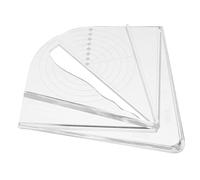 NUOBESTY Herramienta de Marcado para Carpintería con Compás para Torneado de Madera Regla Acrílica Transparente para Centrado Torno y Proyectos DIY para Carpinteros y Fabricantes de Muebles