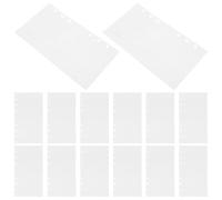 NUOBESTY Hojas de Repuesto A6 para Álbum de Pegatinas Papel Desprendible de Doble Cara para Carpeta de 6 Anillas 50 Hojas Reutilizables para Organización y Colección Creativa de