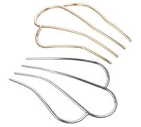 NUOBESTY Horquilla de Peine China Metálica Estilo Real Vintage, Accesorios Cabello Retro en Metal, Conjunto de 2 Piezas (1 Dorada 1 Plateada), Adecuado para Peinados y Eventos Obsequios