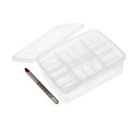 NUOBESTY Incubadora Huevos Reptiles Compartimentos Plástico Transparente Caja Profesional para Incubar Serpientes Mascotas Reptiles con Tapa Clara Fácil Limpieza