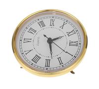 NUOBESTY Inserto de Reloj de Cuarzo con Números Romanos para Reemplazo de Mecanismo Silencioso Cabezal Redondo para Reloj de Pared y Escritorio Kit DIY para Reparación y Manualidades