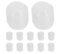 NUOBESTY Insertos de Tornillo de Plástico Blanco y 100 Piezas para Instalación Sencilla en Estabilización de Puertas Bisagras de Gabinete Muebles y Mesitas