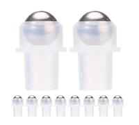 NUOBESTY Insertos Roll-On Transparentes para Aceites 16 Dientes Aplicadores de Bolita de PE para Frascos de Perfume y Brillo Labial Paquete de 10 Piezas para y Uso Diario