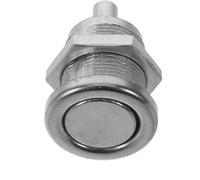 NUOBESTY Interruptor de Botón Metálico para Devolución en Máquina de Monedas Plata, Compatible Máquinas Arcade y Accesorios para Ranuras