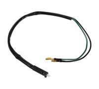 NUOBESTY Interruptor de presión de motocicleta Cable del interruptor del freno Interruptor de luz de freno de aluminio y goma negro para motoristas principiantes en instalación