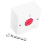 NUOBESTY Interruptor Inalámbrico de Llamada de Alarma para Usuarios Mayores Botón Manual de Emergencia con Cerradura de Llave Panel de Seguridad para Baños Accesibles 5 Unidades