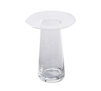NUOBESTY Jarrón de Cristal Florero de Cristal Sencillo de Vidrio, Jarrón Decorativo para Flores, para Salón y Balcón, Decoración del Hogar Oficina