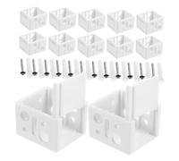 NUOBESTY Juego De 12 Soportes para Persianas Kit de Montaje para Rieles de Ventana Soporte Estable para Reparación y Fijación de Cortinas Plisadas