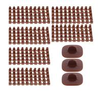 NUOBESTY Juego de 3 Moldes Desmontables para Arcilla Polimérica y Fondant, Mini Sellos de Letras Alfabeto en Color Marrón, 100 Piezas para Decoración de Galletas y Manualidades Creativas