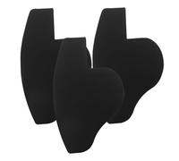 NUOBESTY Juego de 3 Plantillas Moldeadoras Negras para Formar Barba y Línea del Cabello Tarjeta Aplicadora para Diseño de Peinado Masculino Herramienta Resistente y Práctica para