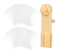 NUOBESTY Juego de 30 Placas Organizadoras de Hilo de Plástico Blanco 1 Devanador Reutilizable para Bordado y Punto de Cruz Soporte para Bobinas y Almacenamiento Ordenado de Hilos