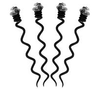 NUOBESTY - Juego de 4 mechas en espiral de metal para sacacorchos accesorios de repuesto ergonómicos para abrebotellas de vino y uso exterior