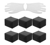 NUOBESTY Juego de 8 Tapas para Extremos de Barras Transversales de Portaequipajes de Techo 3x2 Cm, Cubiertas de Goma Resistentes Intemperie para Coche, Accesorio de Sustitución y