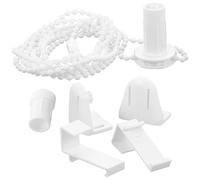 NUOBESTY Juego de Accesorios para Persianas Enrollables de Plástico Blanco, Controlador de Cadena Resistente y Conveniente para Cortinas Hogar o Dormitorio