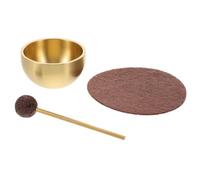 NUOBESTY Juego de Cuencos Cantores Mini para Meditación y Terapia Sonora | Metal y Fieltro, con Mazo, Cojín y Guía, Tonos Naturales para Casa y Práctica Diaria
