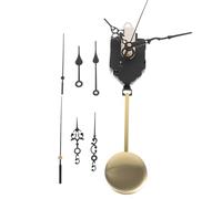 NUOBESTY Juego de Mecanismo de Reloj de Pared Silencioso Movimiento de Balanceo, Kit de Manecillas y Motor para Bricolaje y Reparación en Oficinas, Aulas y Salones, Suministro Completo