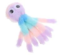 NUOBESTY Juguete para Gatos Interactivo de Felpa Forma de Octópodo, Mordedor Dentición, Colorido y Resistente para Pequeños Mascotas y Juegos Divertidos