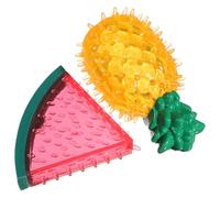 NUOBESTY Juguete para Perros Cachorros en Forma de Fruta, 2 Piezas de Mordedor Refrigerante y Rellenable Agua, Diseño Seguro Dentición y Entretenimiento Diario